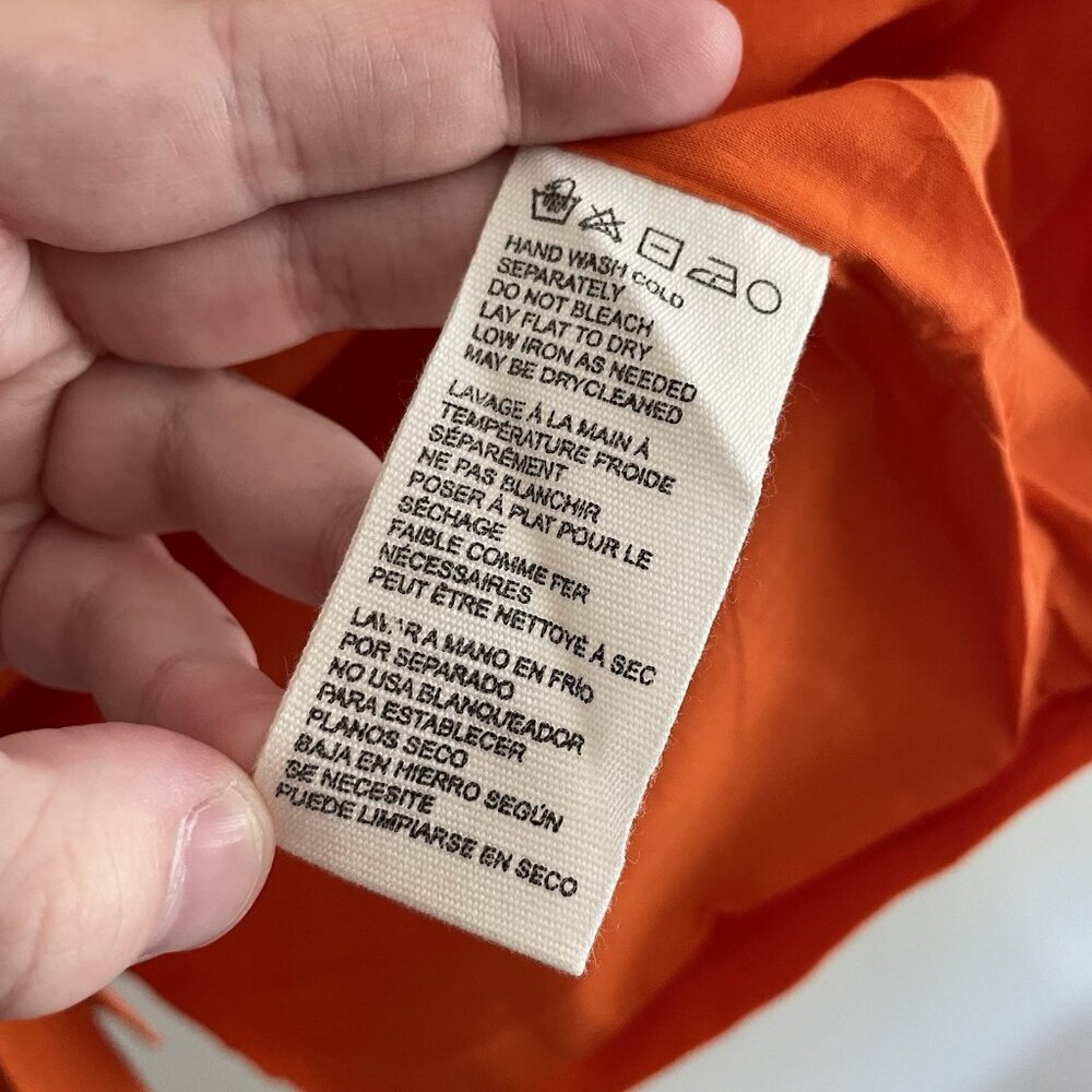 Cleobella Women S Tigerlily Orange Linen Cotton Oversized Prescott Jacket NWT - Picture 10 of 13
